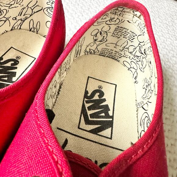 Vans Disney Red Black Yellow 90th Anniversary Mickey Mouse Low Top Sneakers W7 - Picture 7 of 10